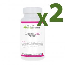 LOT de 2 X ÉQUILIBRE ZINC - 90 gélules Pullulan