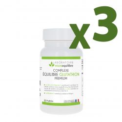 LOT DE 3 X COMPLEXE ÉQUILIBRE GLUTATHION PRÉMIUM