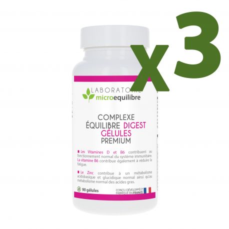 LOT DE 3 X COMPLEXE ÉQUILIBRE DIGEST GELULES PREMIUM