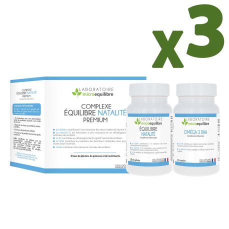 LOT DE 3 X COMPLEXE ÉQUILIBRE NATALITÉ PREMIUM