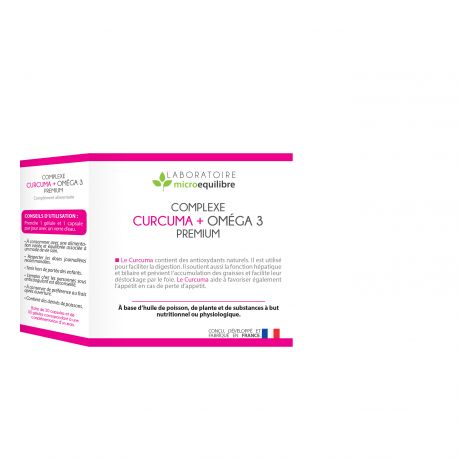 LOT de 3 X CURCUMA + OMEGA 3