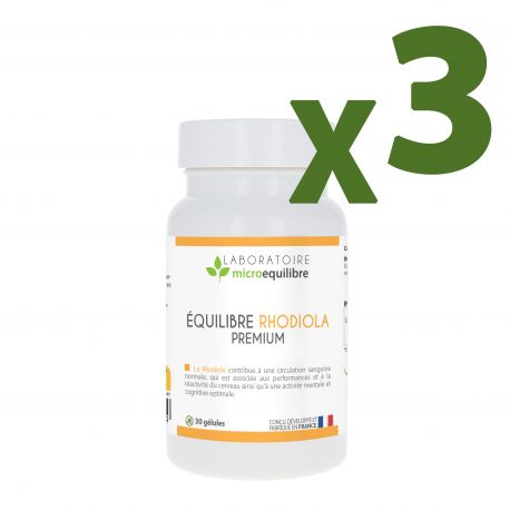 LOT DE 3 X ÉQUILIBRE RHODIOLA PREMIUM