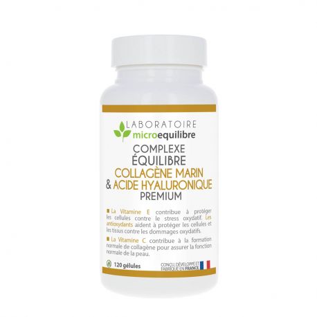 COMPLEXE ÉQUILIBRE COLLAGÈNE MARIN & ACIDE HYALURONIQUE PREMIUM