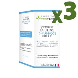 LOT DE 3 X COMPLEXE ÉQUILIBRE D-MANNOSE PREMIUM
