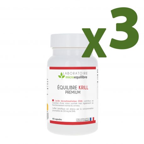 LOT DE 3 X EQUILIBRE KRILL PREMIUM