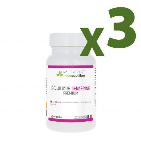 LOT DE 3 X ÉQUILIBRE BERBÉRINE PREMIUM