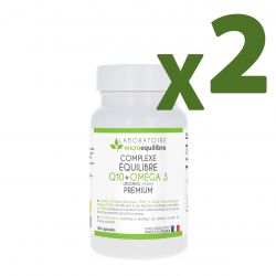 LOT DE 2 X ÉQUILIBRE Q10 + OMÉGA 3  - 60 capsules