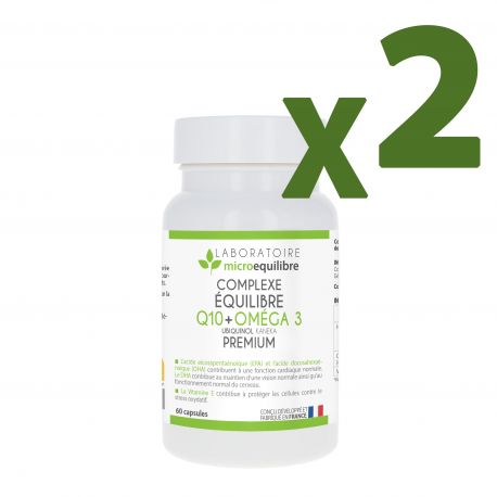 ÉQUILIBRE Q10 + OMÉGA 3  - 60 capsules