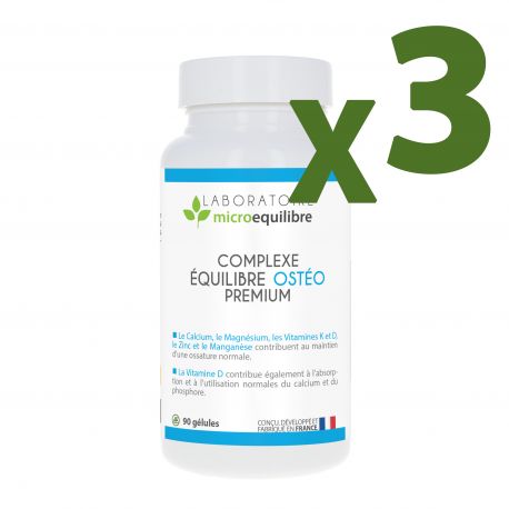 PACK OF 3 X COMPLEXE ÉQUILIBRE OSTÉO PREMIUM