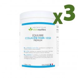 LOT de 3 X COMPLEXE ÉQUILIBRE COLLAGÈNE MARIN 10GR PREMIUM