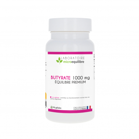 LOT DE 3 X BUTYRATE ÉQUILIBRE PREMIUM 90 gélules (3 x 1000 mg) LOT DE 3 X BUTYRATE ÉQUILIBRE PREMIUM 90 gélules (3 x 1000 mg)