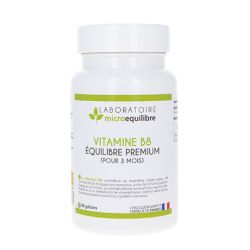 VITAMINE B8 ÉQUILIBRE PREMIUM (pour 3 mois de supplémentation) ou Biotin 