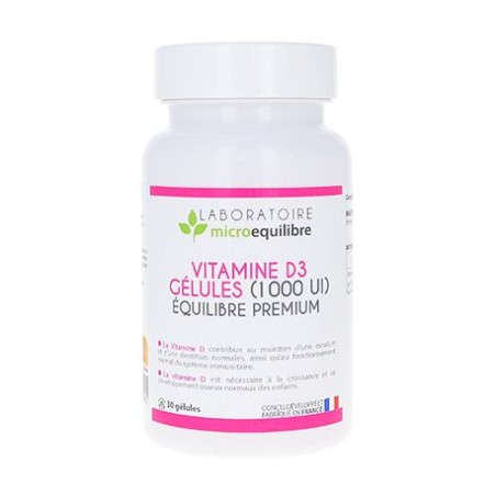 VITAMINE D3 GELULES 1000UI EQUILIBRE PREMIUM