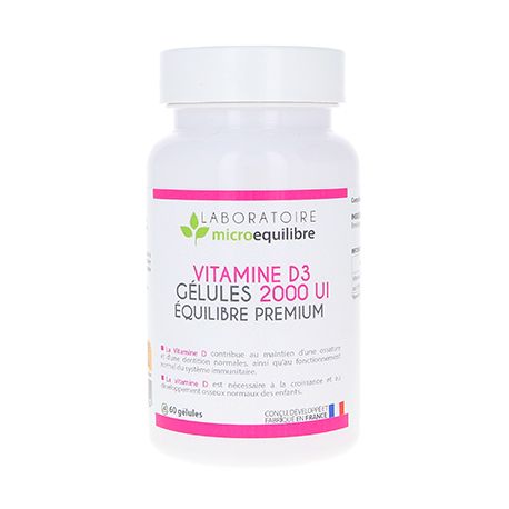 VITAMINE D3 GELULES 2000UI EQUILIBRE PREMIUM VITAMINE D3 GELULES 2000UI EQUILIBRE PREMIUM