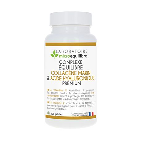 COMPLEXE ÉQUILIBRE COLLAGÈNE MARIN & ACIDE HYALURONIQUE PREMIUM