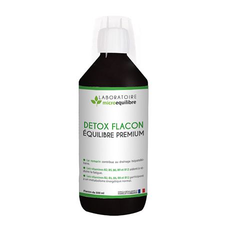 LOT de 3 X DETOX FLACON ÉQUILIBRE PREMIUM  LOT de 3 X DETOX FLACON ÉQUILIBRE PREMIUM