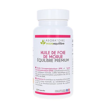 HUILE DE FOIE DE MORUE ÉQUILIBRE PREMIUM