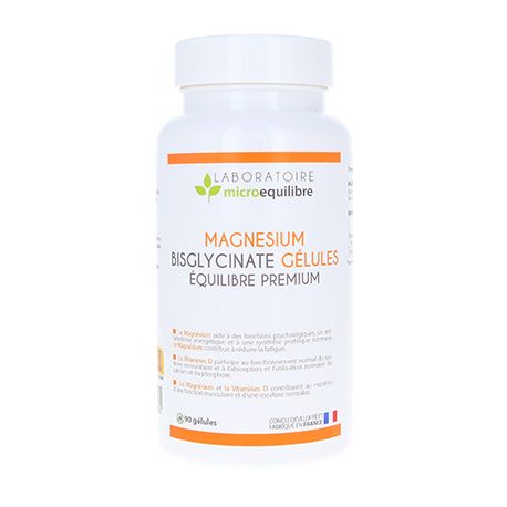 MAGNESIUM BISGLYCINATE GÉLULES ÉQUILIBRE PREMIUM (sans B6)