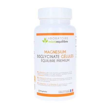 MAGNESIUM BISGLYCINATE GÉLULES ÉQUILIBRE PREMIUM (sans B6)