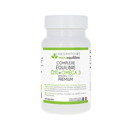 COMPLEXE ÉQUILIBRE Q10 + OMÉGA 3  - 60 capsules
