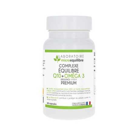 COMPLEXE ÉQUILIBRE Q10 + OMÉGA 3  - 60 capsules