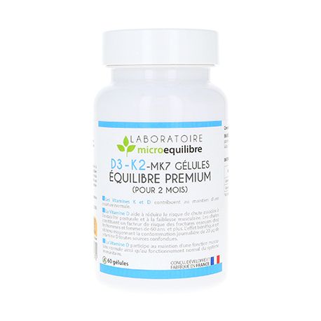 COMPLEXE VITAMINES D3-K2 MK7 PREMIUM LIQUIDE