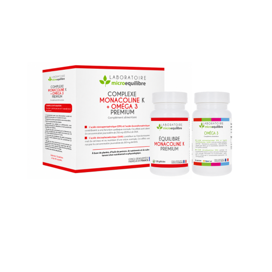 COMPLEXE ÉQUILIBRE MONACOLINE K + OMÉGA 3 PREMIUM MEQ-CHOL01